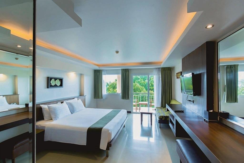 Двухместный Deluxe с двуспальной кроватью в Thanthip Beach Resort